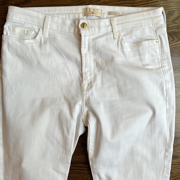 Jen 7 By For All Mankind White Jeans Size 10 - Picture 2 of 5